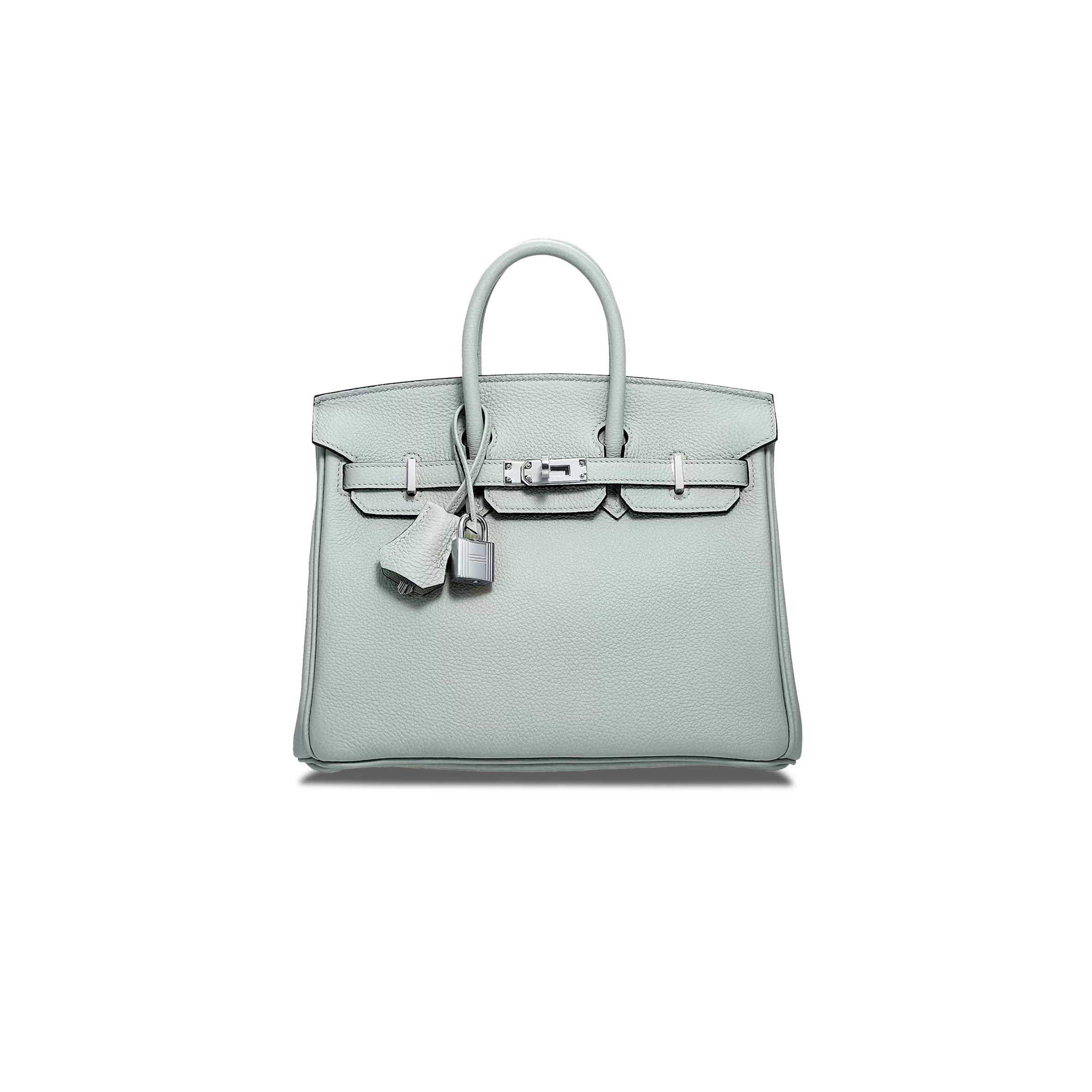 H**mes master birkin 25 togo leather crystal grey silver buckle 529794 (25*18*13cm)